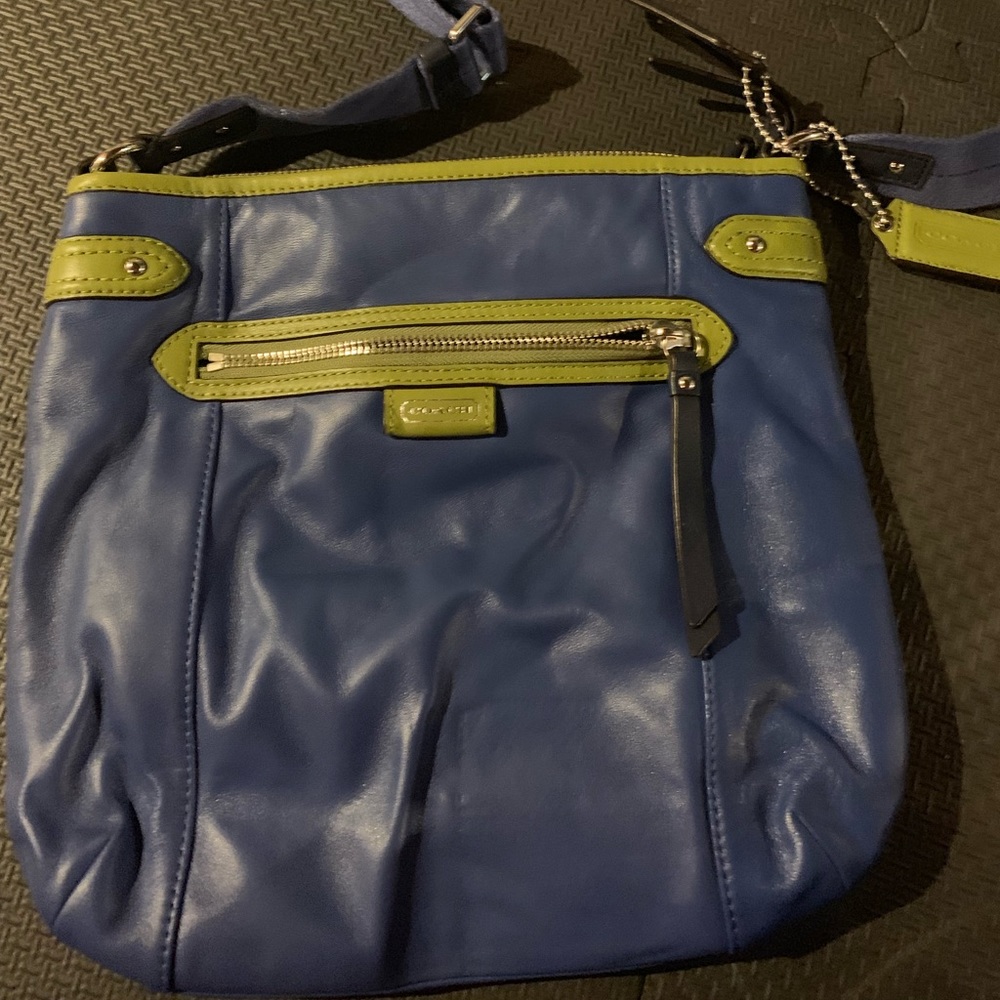 Authentic leather cross body bag
